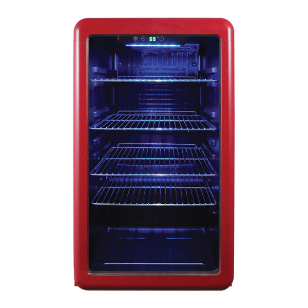 3.4CUFT RETRO BEV CLR RED