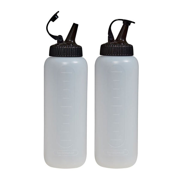 2PC SQUZ BTLS W/BLK LIDS