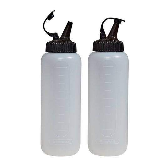 2PC SQUZ BTLS W/BLK LIDS